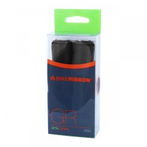 POIGNEE CITY-VTT BIKE RIBBON SILICONE SOFT NOIR 22mm L 130mm (PAIRE)