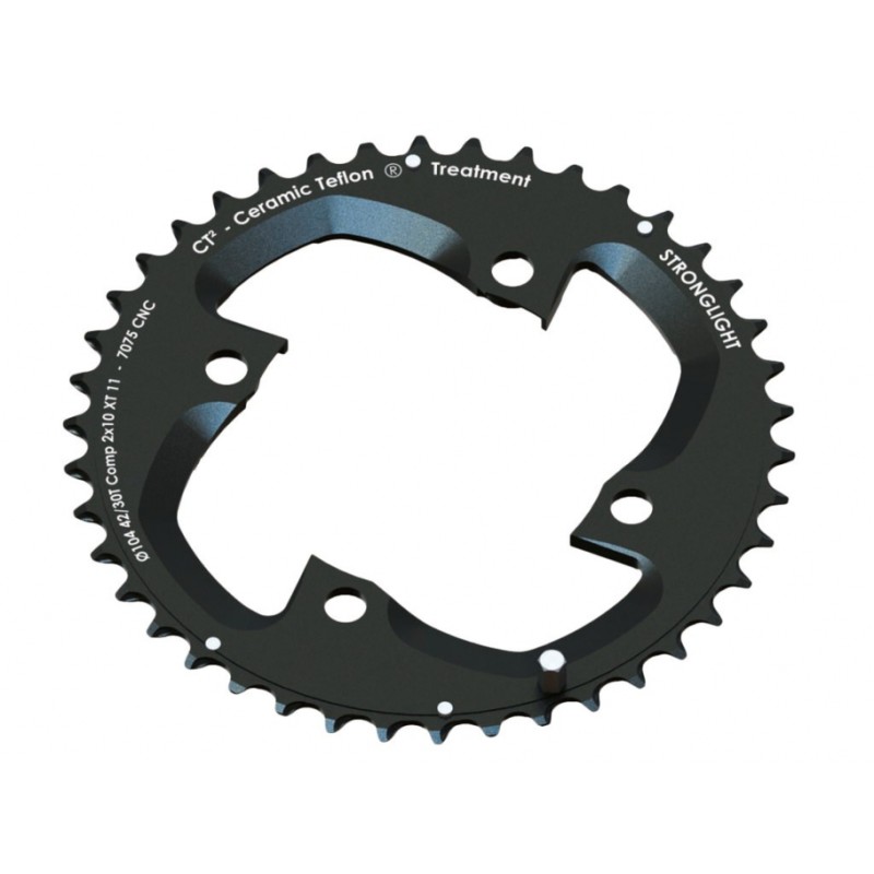 PLATEAU VTT STRONGLIGHT SHIMANO 2X10 POUR XT FC M785 4 BRAS - 272700 - 3700223713424