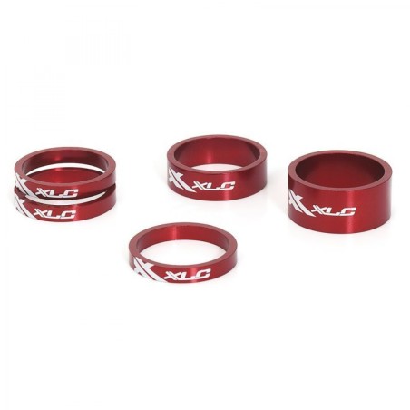 XLC AS-A02 SET 5 RONDELLES DE DIRECTION A-HEAD 1-1/8"ROUGE - 2500531507 - 4032191797939