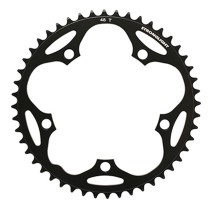 PLATEAU ROUTE 5BRA D.130 STRONGLIGHT DURAL 48DTS EXTERIEUR NOIR TYPE SHIMANO 8-9V.