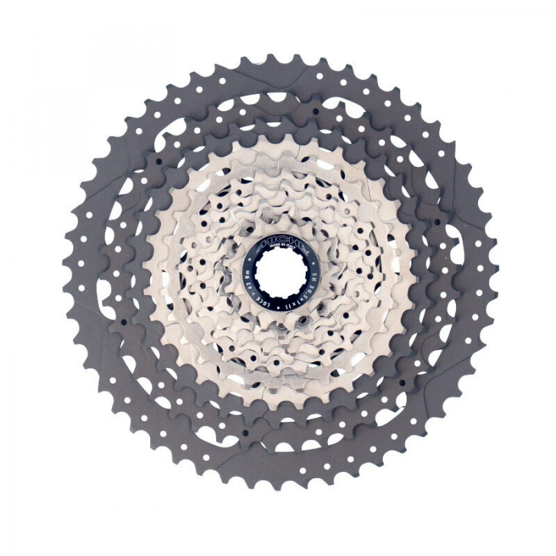 CASSETTE MICHE XM 12V POUR SHIMANO ALUMINIUM ARGENT/GRIS (11 - CAXM2BS115101 - 8058258293981