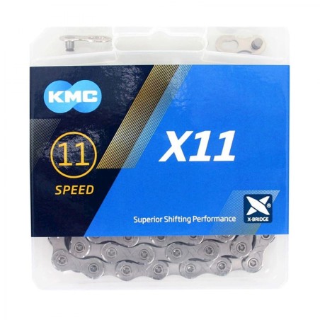 CHAINE KMC X11R 1/2x11/128 118 MAI.MISSING LINK 5.65 11V GR. - BX11RGY18 - 4715575884691