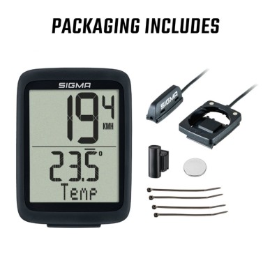 Compteur Sigma bc 10.0 wr a fil noir ( 10 fonctions)