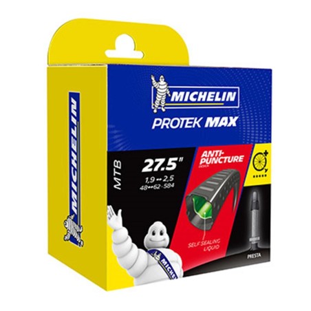 CHAMBRE A AIR VELO 27.5 x 1.90-2.60 MICHELIN PROTEK MAX VALVE PRESTA 40mm