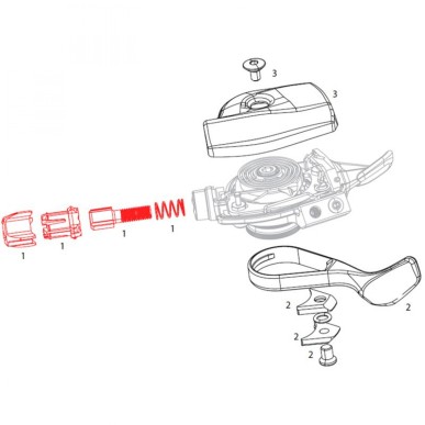 KIT TENDEURS CÃ?BLE SRAM DERAILLEUR ARRIERE XX1 - 11.7018.012.000 - 710845718342