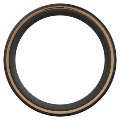Pneu gravel 700 x 48 Michelin power adventure noir flanc beige tubeless ready ts (48-622)