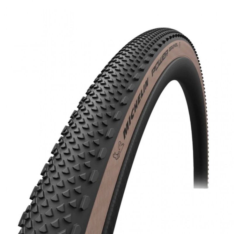 PNEU GRAVEL 700X40C TS MICHELIN POWER GRAVEL CLASSIC TLR NOIR/BEIGE (40-622) - 3528700416367