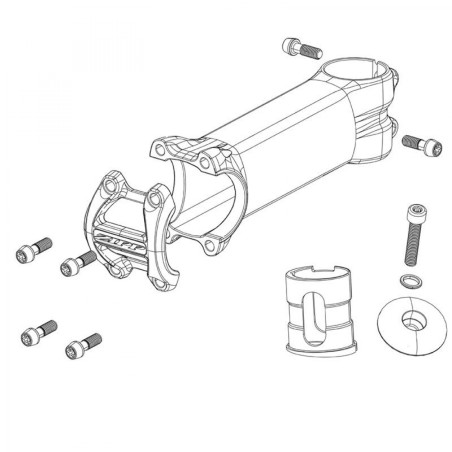 BOUCHON DE DIRECTION POUR POTENCE ZIPP (AVEC VIS T25) - 11.6518.021.000 - 710845872181