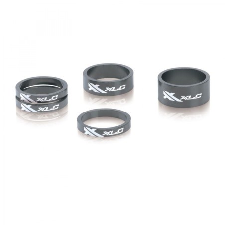 XLC AS-A02 SET 5 RONDELLES DE DIRECTION A-HEAD 1-1/8" TITANE - 2500531511 - 4055149037758
