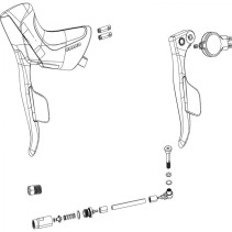 MECANISME MANETTE GAUCHE SRAM RIVAL ETAP AXS FREIN À DISQUE - 11.7018.078.004 - 710845867637