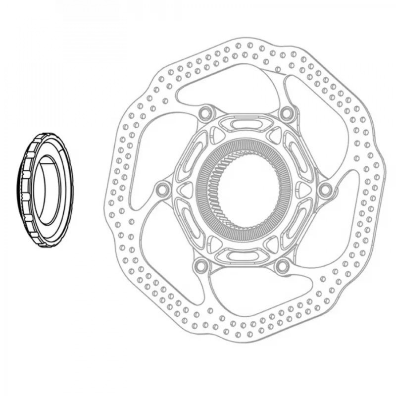 RONDELLE DE BLOCAGE SRAM DISQUE CENTERLOCK NOIRE - 11.2018.063.004 - 710845879517