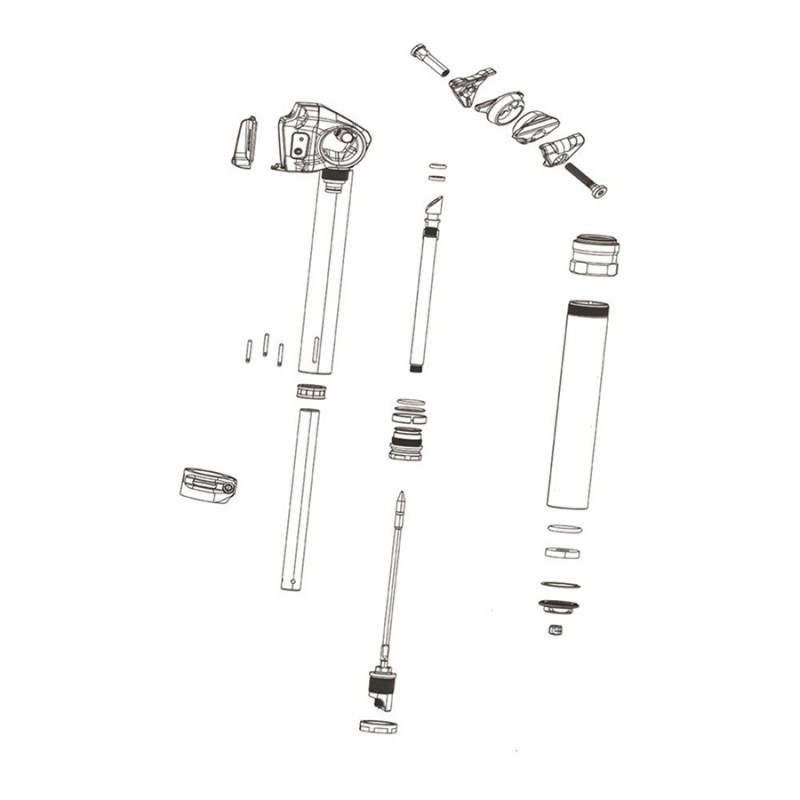 KIT SERRAGE ROCKSHOX TIGE TEL.REVERB AXS 2020/AXS XPLR 2022 - 11.6818.054.002 - 710845870712