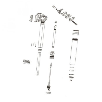 KIT SERRAGE ROCKSHOX TIGE TEL.REVERB AXS 2020/AXS XPLR 2022 - 11.6818.054.002 - 710845870712