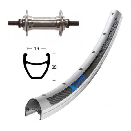 ROUE AVA.28x1.75 WINORA EXAL XP 19 36 TR.AXE A/VIS 100 AR.AN - 2146531200 - 4032191563770