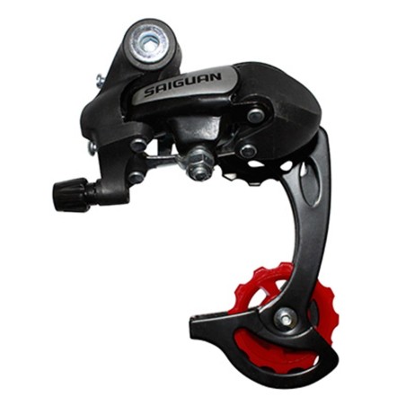 DERAILLEUR VTT ARRIERE P2R SAIGUAN 6-7V. GRANDE CHAPE A VISSER