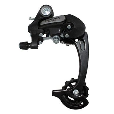 DERAILLEUR VTT ARRIERE P2R 9-8V. NOIR NINE GRANDE CHAPE