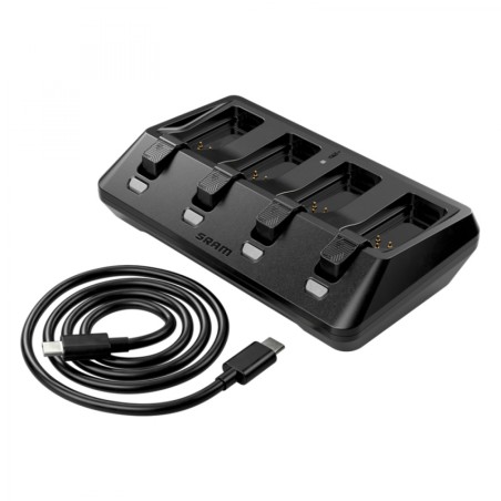 CHARGEUR SRAM BATTERIE AXS 4 PORTS (INCLUS CÂBLE USB-C) - 00.3018.359.000 - 710845886669
