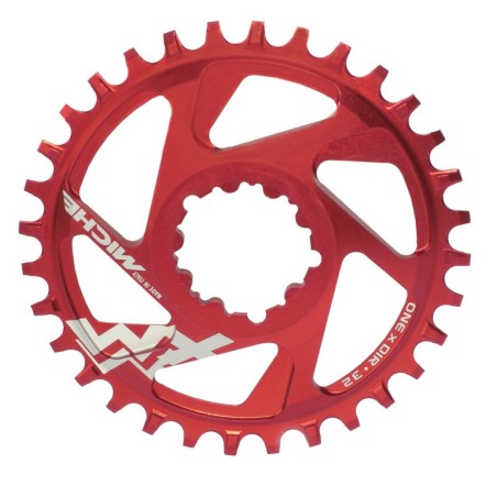 PLATEAU MICHE VTT XM SR ONE X DIR 11V.6mm OFFSET ROUGE 30D - CGSR1BDM30A00 - 8056772579451