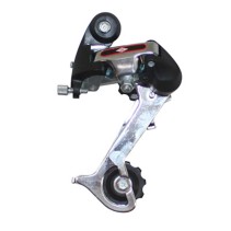 DERAILLEUR VTT ARRIERE P2R FIRST 6-7V. GRANDE CHAPE A VIS (COMPATIBLE SHIMANO)