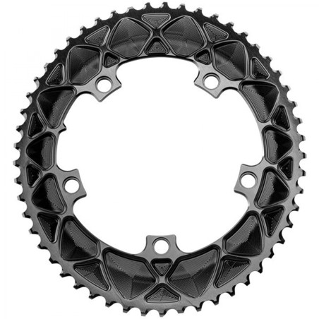 PLATEAU ABSOLUTE BLACK OVALE 53D 130 BCD 5 BR 2x11V ALU NR - ROV53/130/5 - 5110846001675