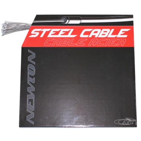 CABLE DE DERAILLEUR NEWTON INOX RENFORCE POUR SHIMANO ET ADAPTABLE 1,2mm 2,10M