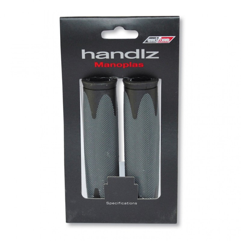 POIGNÉES VELO D2 L-130 mm NOIRES/GRISES - VLG185D2 - 8422643169661