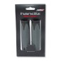 POIGNÉES VELO D2 L-130 mm NOIRES/GRISES - VLG185D2 - 8422643169661