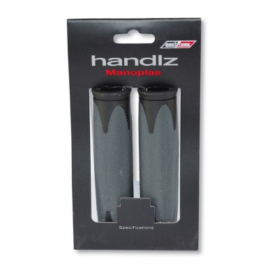 POIGNÉES VELO D2 L-130 mm NOIRES/GRISES - VLG185D2 - 8422643169661