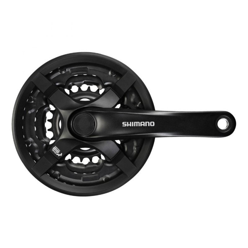 PEDALIER VTT SHIMANO  7-8V. TY501 NOIR 170mm 42-34-24  (BOITIER 122mm)