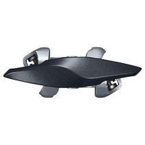 PEDALE VTT AUTOMATIQUE SHIMANO PD-ED500 DOUBLE ENCLENCHEMENT AVEC PLATEFORME NOIRE AVEC CALES (PAIRE)