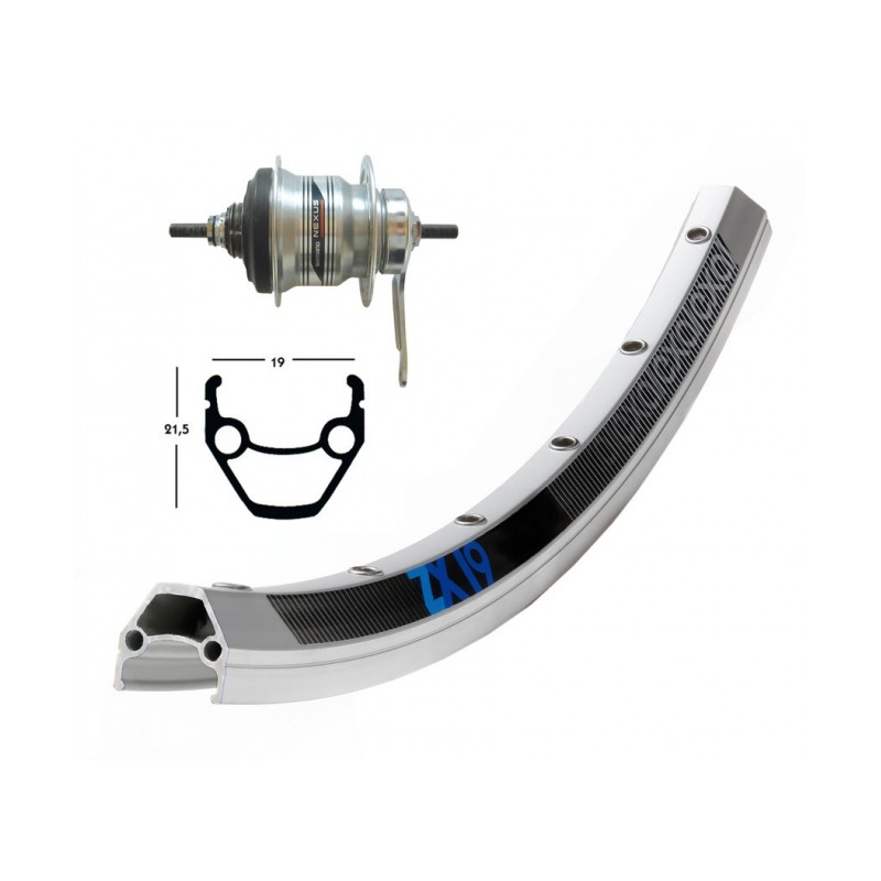 R.AR.28x1.75 WINORA EXAL ZX19 RÉTROP.36 TR.SH.7V.ARG.MATE - 2146562300 - 4032191452937