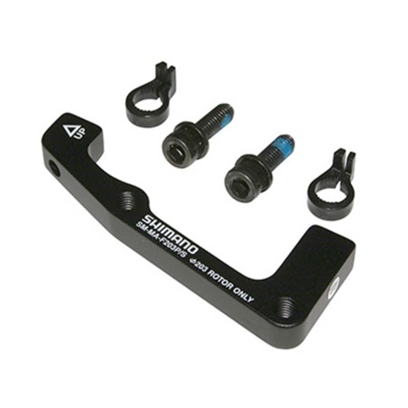 ADAPTATEUR FREIN A DISQUE VTT SHIMANO DISQUE 203mm ETRIER POST-MOUNT SUR FOURCHE INTERNATIONAL