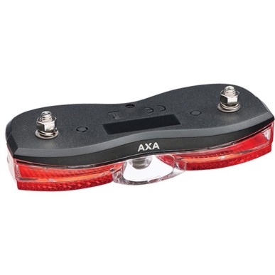 ECLAIRAGE VELO PILE AR AXA CITY REAR 3 LED (FIXATION PORTE BAGAGE 80MM)