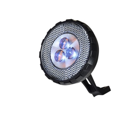 ECLAIRAGE VELO PILE AV OPTIMIZ NOIR 3 LED BLANCHES (FIXATION FOURCHE)
