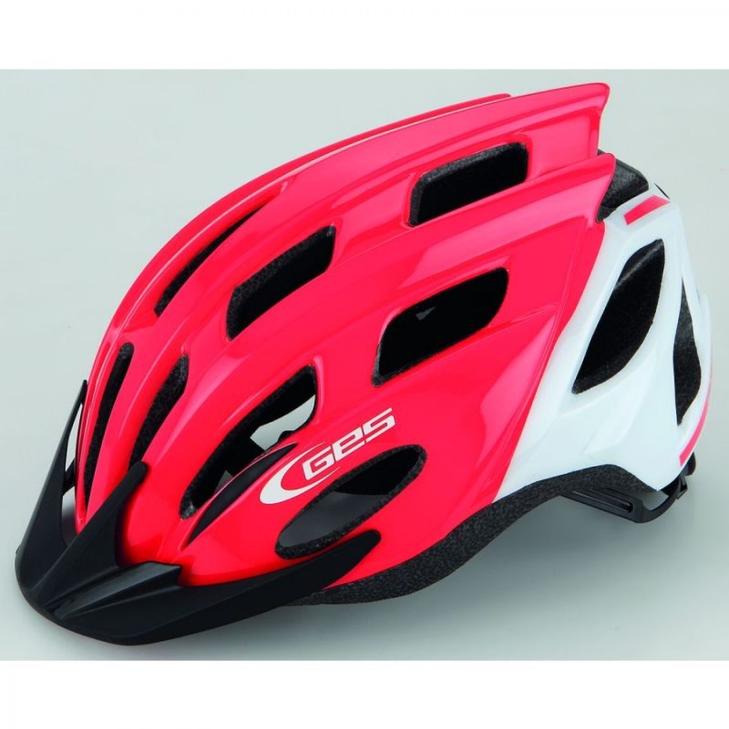 CASQUE GES KORE JUNIOR VTT ROUTE ROUGE/BLANC T.(52-56) - H800530 - 8435274968152