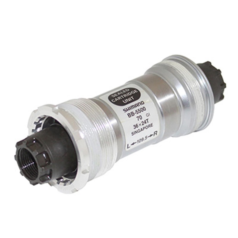 BOITIER PEDALIER SHIMANO OCTALINK 105-ULTEGRA 118,5mm FILETAGE ANGLAIS - BSC - 1,37x24