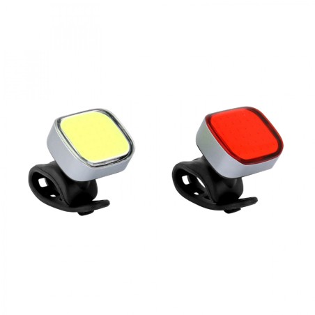 ECLAIRAGE VELO USB KIT NEWTON 36B SUR CINTRE-TIGE DE SELLE LEDS NOIR