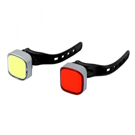 ECLAIRAGE VELO USB KIT NEWTON 36B SUR CINTRE-TIGE DE SELLE LEDS NOIR