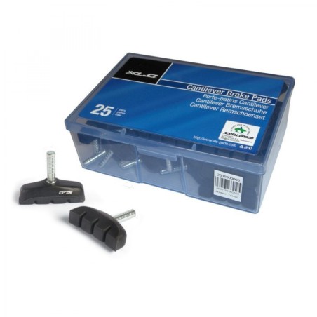 XLC BS-C01 BOÎTE DE 25 PATINS DE FREIN CANTILEVER 53mm NOIRS - 2039600000 - 4032191662565