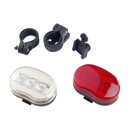 ECLAIRAGE VELO PILE AV AR OPTIMIZ LED (FIXATION AV CINTRE/AR TIGE DE SELLE)