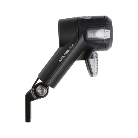 ECLAIRAGE VELO A PILE AVANT SUR FOURCHE AXA NOX SPORT AUTO 12 LUX NOIR LIVRE AVEC 2 PILES AA