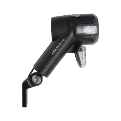 ECLAIRAGE VELO A PILE AVANT SUR FOURCHE AXA NOX SPORT AUTO 12 LUX NOIR LIVRE AVEC 2 PILES AA