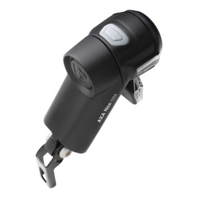 ECLAIRAGE VELO A PILE AVANT SUR FOURCHE AXA NOX SPORT AUTO 12 LUX NOIR LIVRE AVEC 2 PILES AA