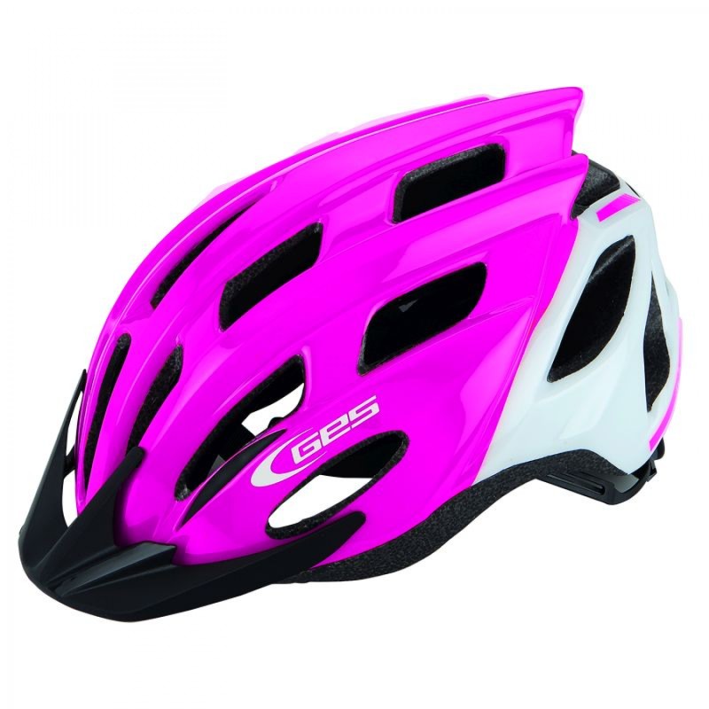 CASQUE GES KORE JUNIOR VTT ROUTE ROSE/BLANC T.(52-56) - H800590 - 8435274968206