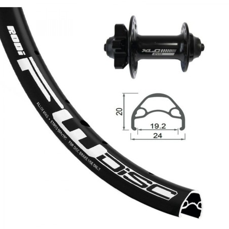 XLC FW-A05 ROUE AV.24x1.90 RODI DI.32T. 6 VIS VA.8.5 S/OE.N. - 2146805000 - 4055149256739