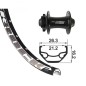XLC TA-15 R.AV.26x1.90 RODI DIS.32T.6 VIS 100mm V.8.5 S/OE.N - 2146810200 - 4055149016647