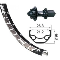 XLC ROUE ARR.26x1.90 AXE 135MM FERMETURE RAPIDE 6 TROUS NRE - 2146810400 - 4055149016654