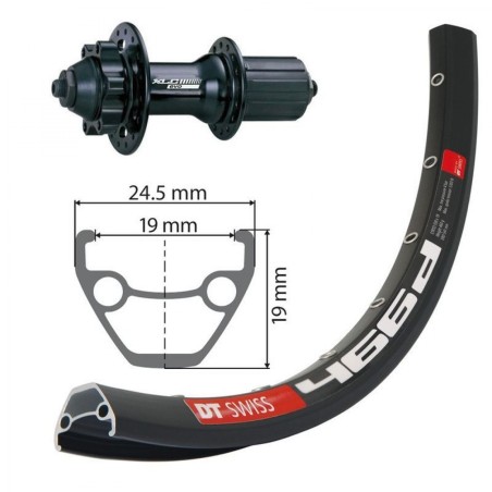 XLC ROUE ARRIÉRE 27.5"FERMETURE RAPIDE 135MM 6 TROUS NOIRE - 2146831200 - 4055149016852