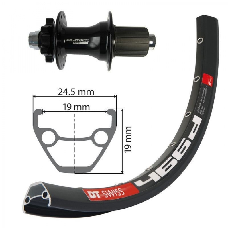XLC ROUE ARR.27.5"JANTE DT SWISS AXE 12MM-142MM 6 TROUS NRE - 2146831400 - 4055149016869