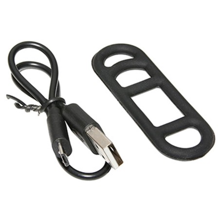 ECLAIRAGE VELO USB AVANT NEWTON LIGHT22AF COB LEDS 130 LUMENS ARGENT-NOIR